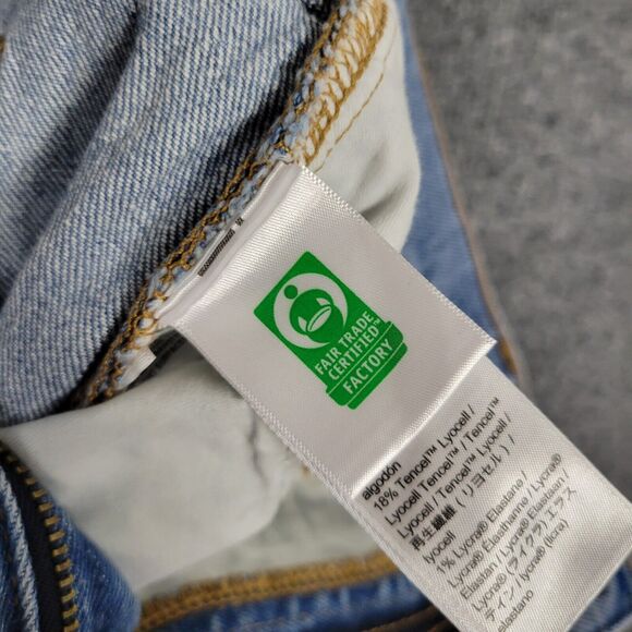 J CREW 9" Billie Demi Boot Crop Medium Wash Distressed Denim Blue Jeans SIZE 30 - Picture 9 of 15